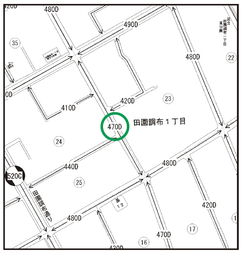 路線価図の一例