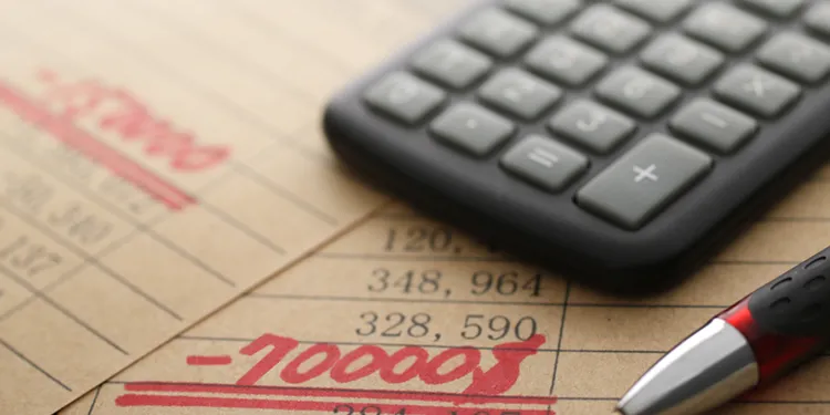 赤字のイメージ