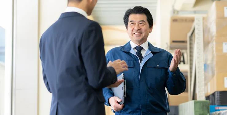 経営者と支援者のイメージ