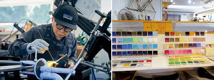 豊富なカラーバリエーションでフレームの塗り直しにも対応 