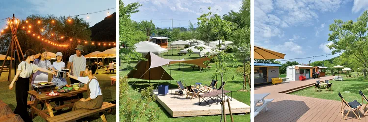 バーベキューやデイキャンプなどアウトドアを意識した道の駅『SORAIRO国上』