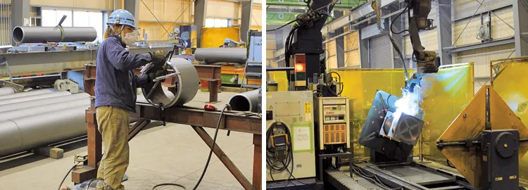 「Ｈグレード」の鉄骨を製造する高い技術力が強み